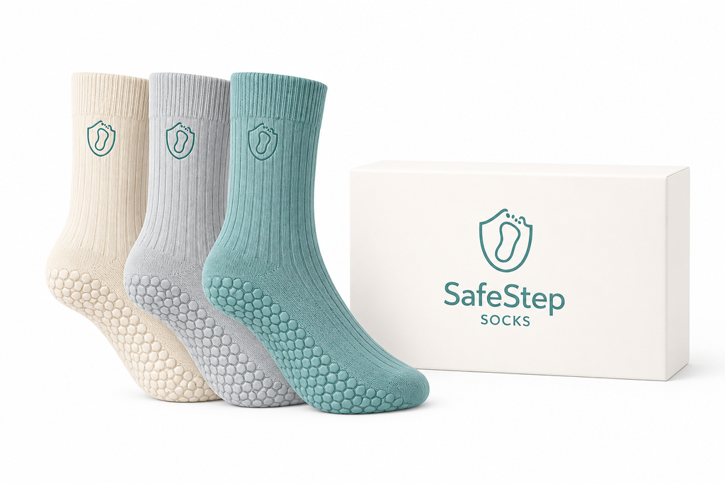 SafeStep™ Fall Prevention Grip Socks (3 Pack)